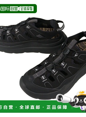 日本直邮KEEN 男款运动凉鞋 双排 K450 WK450 黑色/黑色 1028924