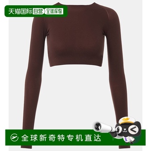 003774 短款 上衣 舒 brown棕色 香港直邮Alaia 1小时内可退 女士