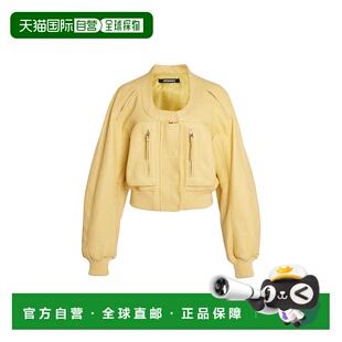 香港直邮Jacquemus 女士 Tore 皮革套头上衣 yellow黄色 舒适时尚