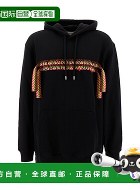 1h可退 香港直邮Lanvin 朗雯 男士 黑色棉质运动衫 RMHO0009J199A