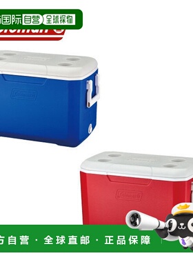 日本直邮Coleman Polylite 48QT 2000033007 蓝色/红色露营装备