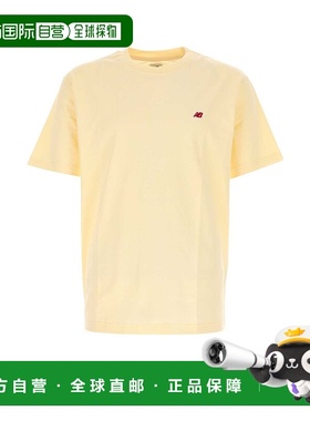香港直邮New Balance  男士 黄色棉质T恤 MT43543CAUCALCIUM