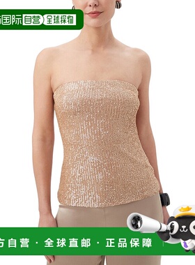 自营Trina Turk Fetching Top - gold 美国奥莱直发性感上衣