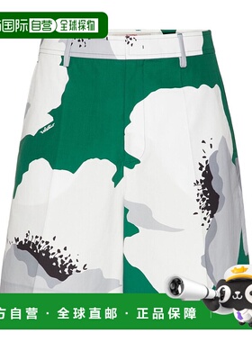 香港直邮VALENTINO 男士短裤 4V0RDD12A2LZXU SS2024 白色 Cotton