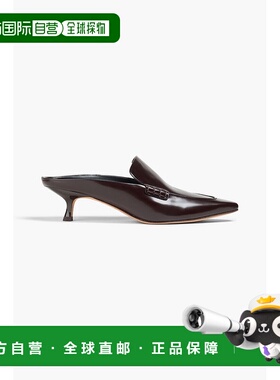 香港直邮VINCE 女士 Samy 漆皮凉拖 J3614L1200GANACHEBROWN