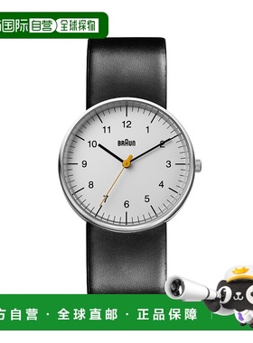 日本直邮BRAUN 男女手表 BN0021BKG 白色和黑色皮革