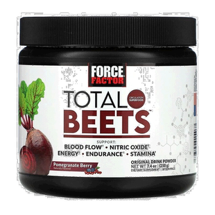 香港直发Force Factor甜菜原始饮品石榴浆果健身甜菜根补充剂210g