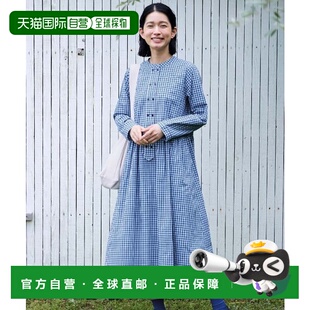 1h可退 日本直邮Sunny clouds 女装 全棉初恋草格纹连衣裙 短款修
