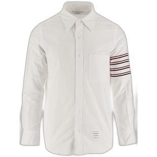 香港直邮THOM BROWNE 男士衬衫  CO白色长袖 MWL395AF0313100