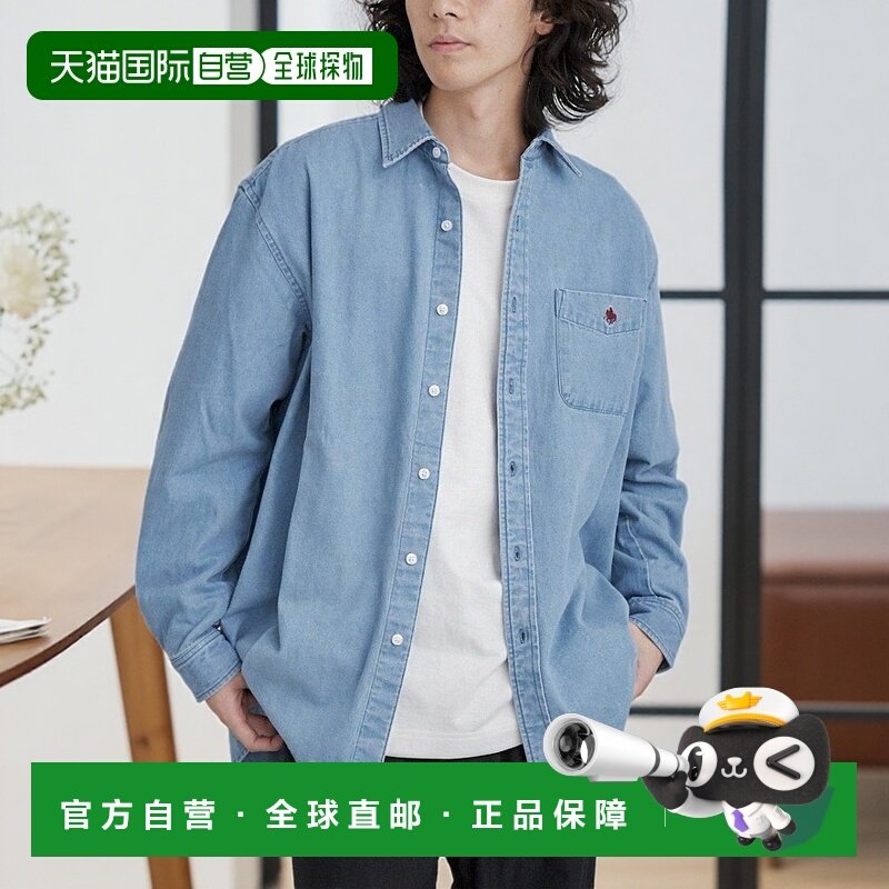 1h可退 日本直邮coen 【限定】POLO BCSPOLO BCS 牛仔衬衫 休闲衬