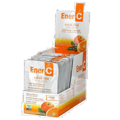香港直发Ener-C维生素C30包复合维生素混合饮品无糖橙子味天然