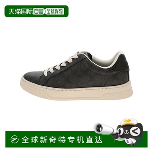 蔻驰 香港直邮COACH 专柜款 highline女士圆头系带低帮板鞋 休闲鞋