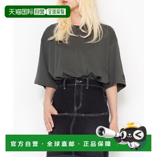 1h可退 日本直邮PUNYUS 袖子刺绣男女同款T恤 PN24SS096