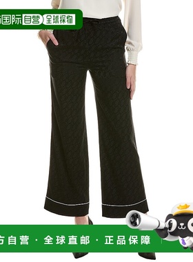 自营 St. John Cursive Icon 真丝混纺长裤  时尚女裤 美国奥莱直