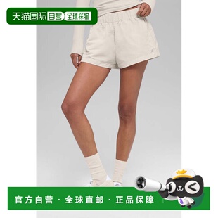 女款 高腰简约舒适美观纯色休闲短裤 w6522rBlac yoga 香港直邮alo
