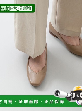 日本直邮Menue 男士V领方头厚底高跟鞋皮鞋 单鞋 ME8623BW02707