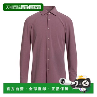 香港直邮潮奢 BOSS 波士 男士 花纹衬衫 red红色 舒适时尚