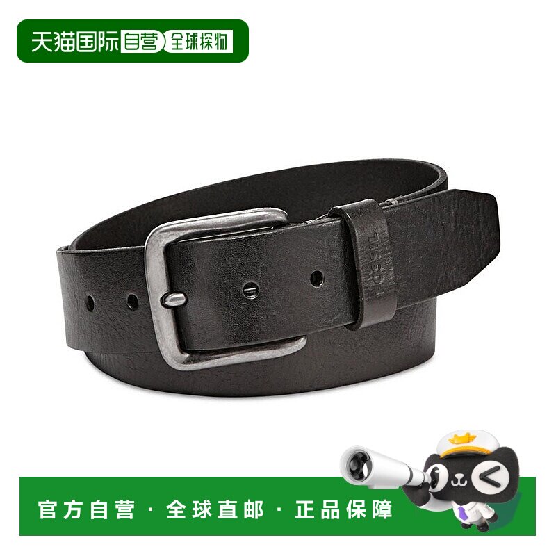 【美国直邮】fossil 男士 腰带真皮化石皮带牛皮复古裤子休闲百搭