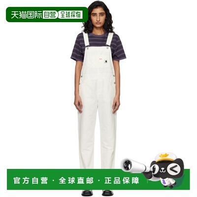 1h可退 香港直邮CARHARTT WIP 女士 白色 Bib Straight 背带裤