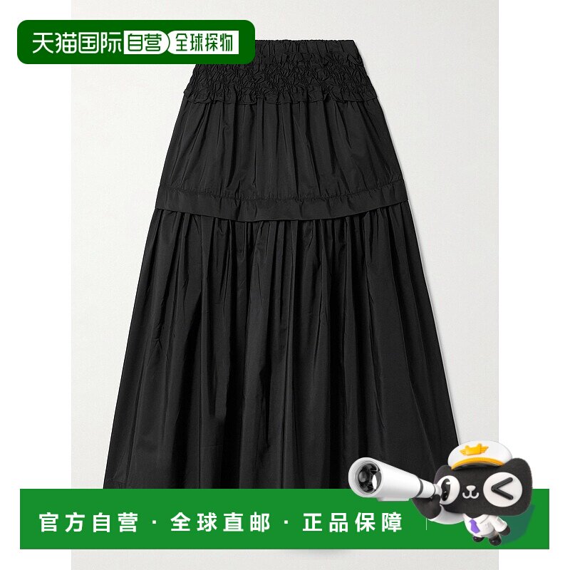 1h可退 香港直邮SEA 海洋 女士 Belen 层叠罩衫式塔夫绸中长半身