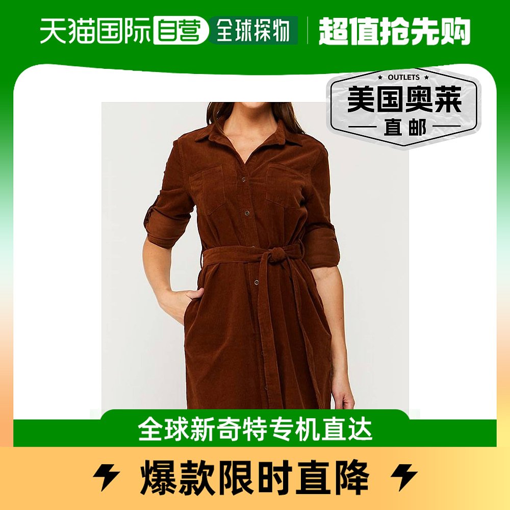 velvet heartDelilah Dress In Brown brown【美国奥莱】直发