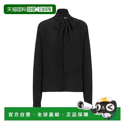 香港直邮Balmain 蝴蝶结领衬衫 BF1HU125SB66真丝