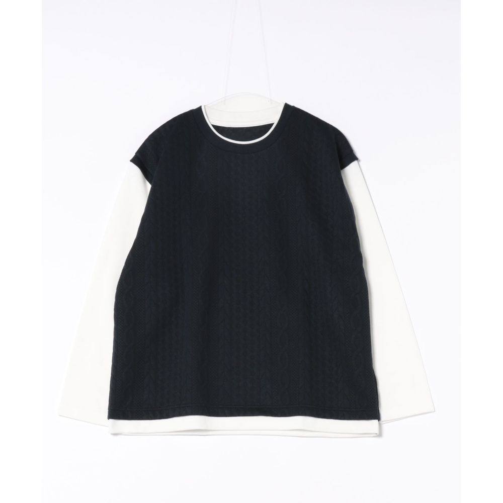 1h可退 日本直邮VENCE EXCHANGE男士宽松假两件长袖T恤 花式提花,男装,T恤,淘宝优惠券,粉丝福利购,淘宝优惠卷