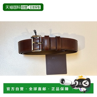 腰带 2CS1322HIIF0192 Leathe 棕色 香港直邮PRADA 1h可退 男士