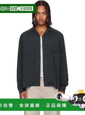 1h可退 香港直邮Visvim 维斯维木 男士 黑色 Keesey 衬衫 0125205