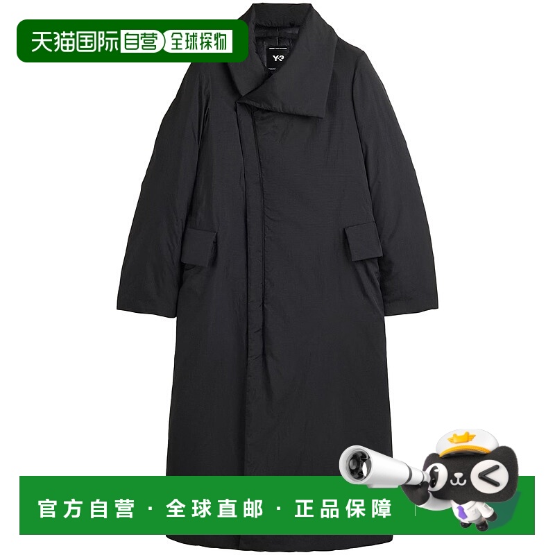 1h可退 香港直邮Y-3 女士 大衣 KB0037 black黑色 舒适时尚