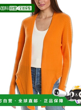 自营 autumn cashmere秋季羊绒罗纹羊绒开衫 - 蓝色 美国奥莱直发