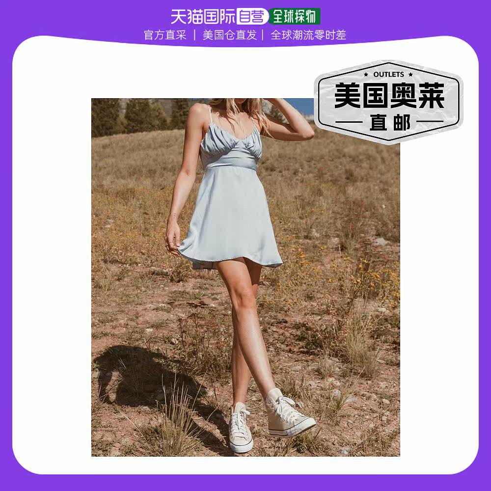 endless blu.Baby Blues 迷你吊带裙 - 淡蓝色 【美国奥莱】直发怎么看?