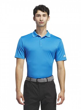 阿迪达斯高尔夫 adi Performance 短袖高尔夫 Polo 衫 亮蓝色