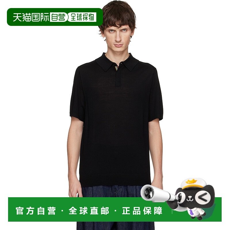 1h可退 香港直邮Paul Smith 保罗 史密斯 男士 黑色 Polo 衫 M1R5