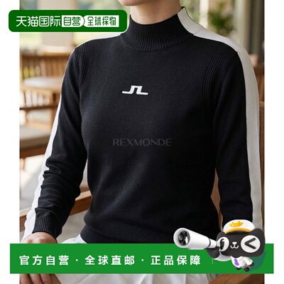 韩国直邮J.LINDEBERG Adeline 针织毛衣 (GWKW12895-9999) 高领针