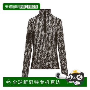 蕾丝半高领上衣 1h可退 女士 香港直邮潮奢 black黑色 Courreges