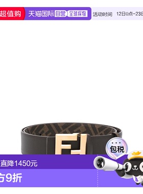 香港直邮FENDI 男士腰带 7C0541ASIWF19SU AW2025 黑色 Belt皮带