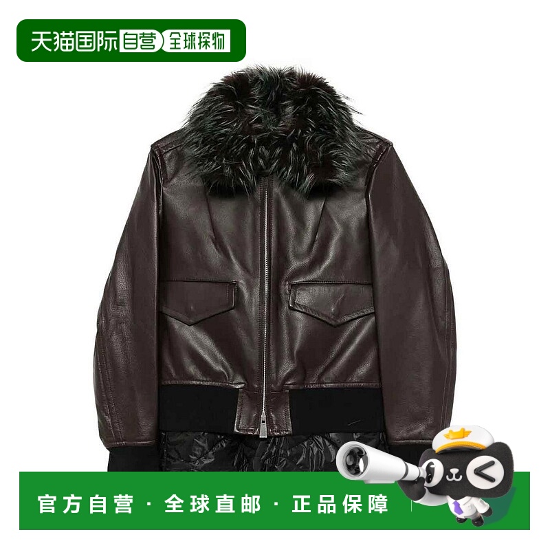 欧洲直邮sacai 女士 皮质外套