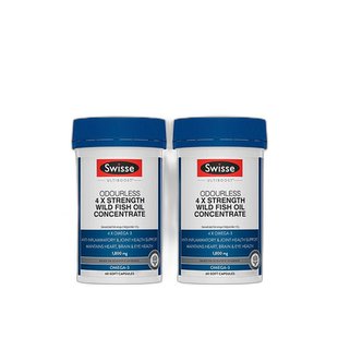 swisse斯维诗4倍浓缩野生深海无腥味鱼油健康60粒*2