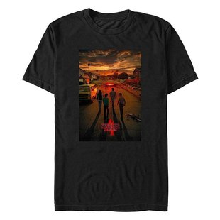 Fifth 怪奇物语加州海报短袖 男士 恤 Sun