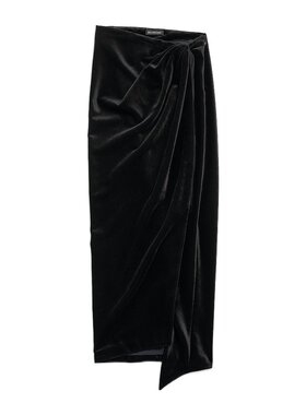 BALENCIAGA 女士半身裙 831233TMO261000 SS2025 黑色