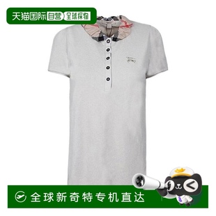 女士衬衫 SS2021 香港直邮BURBERRY 38665921 POLO 白色 翻领短袖