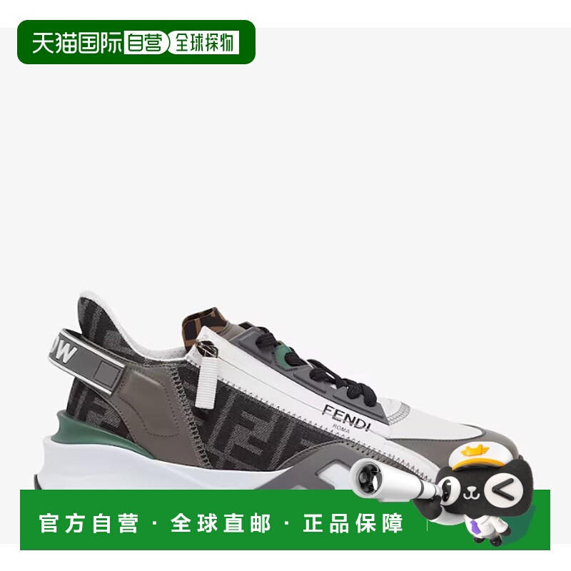 1h可退 香港直邮FENDI 男士运动鞋 7E1392AJZHF1OU1 AW2024 黑色