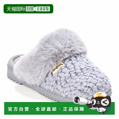 自营Dearfoams Women's Courtney Knit Scuff Slipper - grey 美