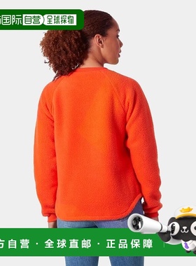 自营欧洲直邮Helly Hansen 女士橙色聚酯Escape泰迪毛衣卫衣