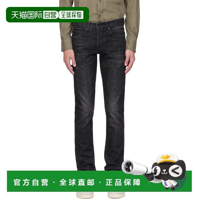 香港直邮潮奢 Tom Ford 汤姆 福特 男士 黑色 Selvedge Slim Fit