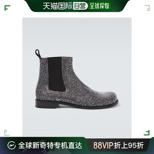 LOEWE 罗意威 男士 000798 香港直邮潮奢 Campo 精饰皮质切尔西靴