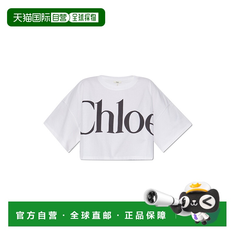 1h可退 香港直邮CHLOÉ 女士衬衫 CH24AJH09183101 CO 白色 T-shir