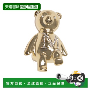 香港直邮MAX MARA 女士项链 4756025206002 AW2025 金色 小熊胸针