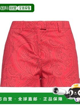 1h可退 香港直邮潮奢 Etro 艾特罗 女士 短裤 red红色 舒适时尚